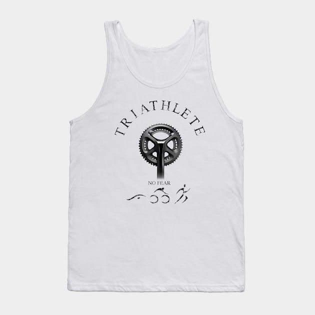 Triathlete, No Fear Tank Top by TriHarder12